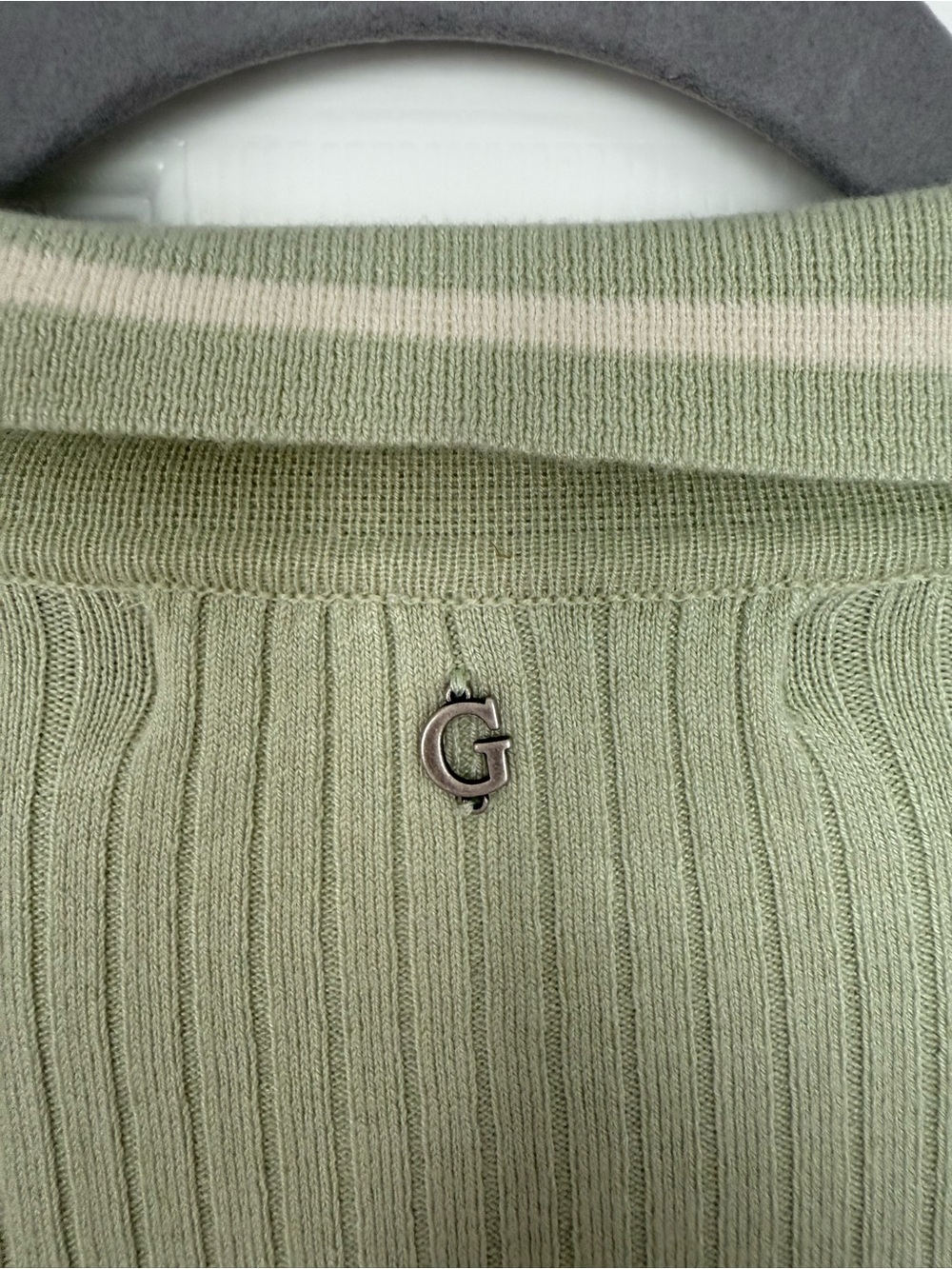 Guess Sage green ribbed dress- size S - Picture 5 of 5